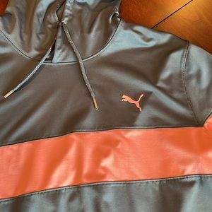 Puma Mens Large Blue/Grey and Pink Hoodie